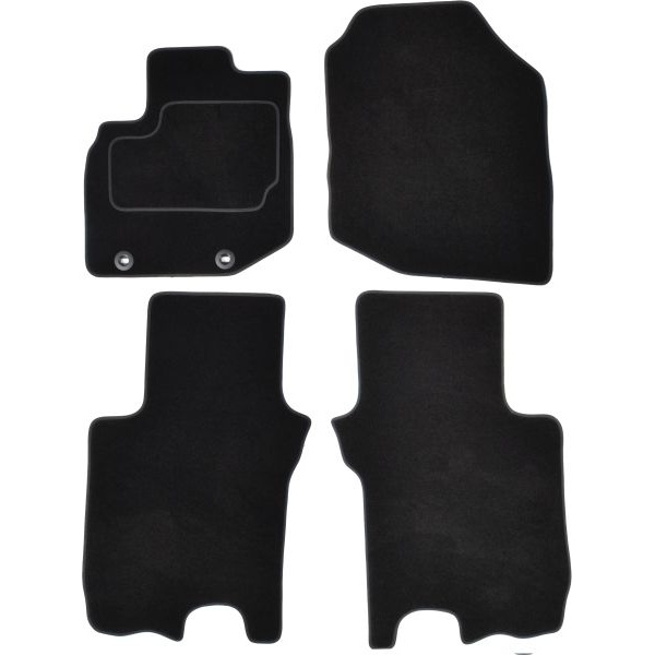 Set Covorase Auto Mocheta Fata + Spate Mammooth Honda Jazz 3 2008-2013 Negru MMT A041 HON205 PRM 01